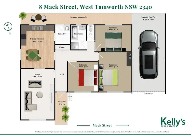 Floorplan of Homely house listing, 8 Mack Street, Tamworth NSW 2340