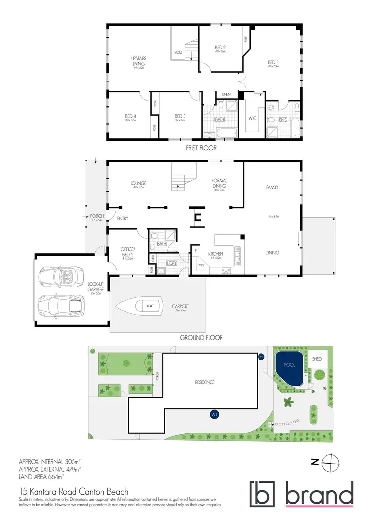 Floorplan of Homely house listing, 15 Kantara Road, Canton Beach NSW 2263