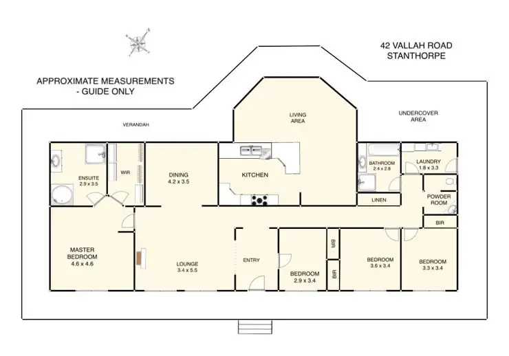Floorplan of Homely rural property listing, 42 Vallah Road, Stanthorpe QLD 4380