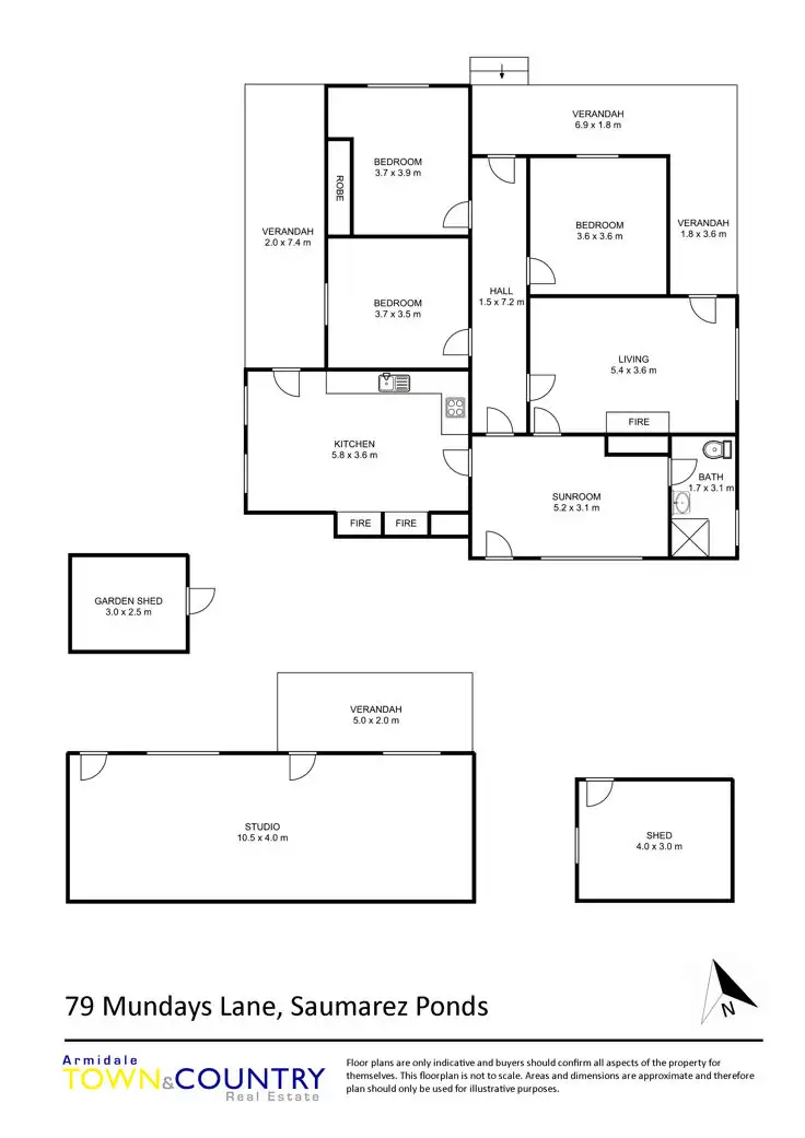 Floorplan of Homely rural property listing, 79 Mundays Lane, Armidale NSW 2350