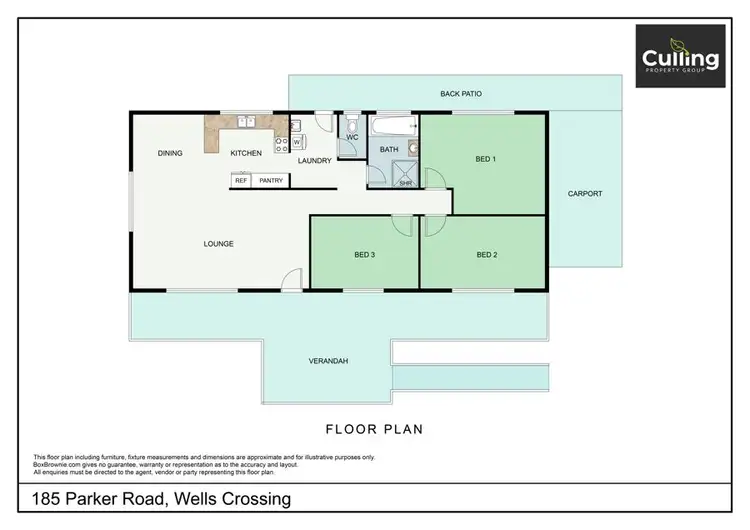 Floorplan of Homely rural property listing, 185 Parker Road, Wells Crossing NSW 2460