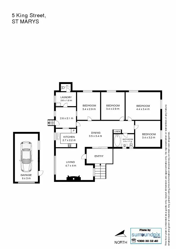 Floorplan of Homely house listing, 5 King Street, St Marys NSW 2760