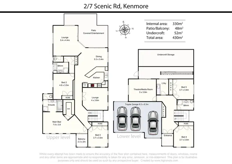 Floorplan of Homely house listing, 2/7 Scenic Rd, Kenmore QLD 4069