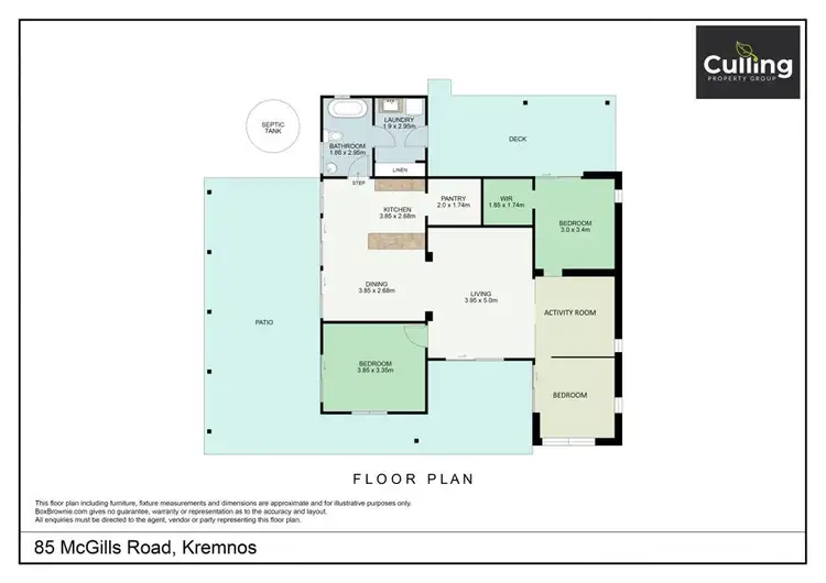Floorplan of Homely rural property listing, 85 McGills Road, Kremnos NSW 2460