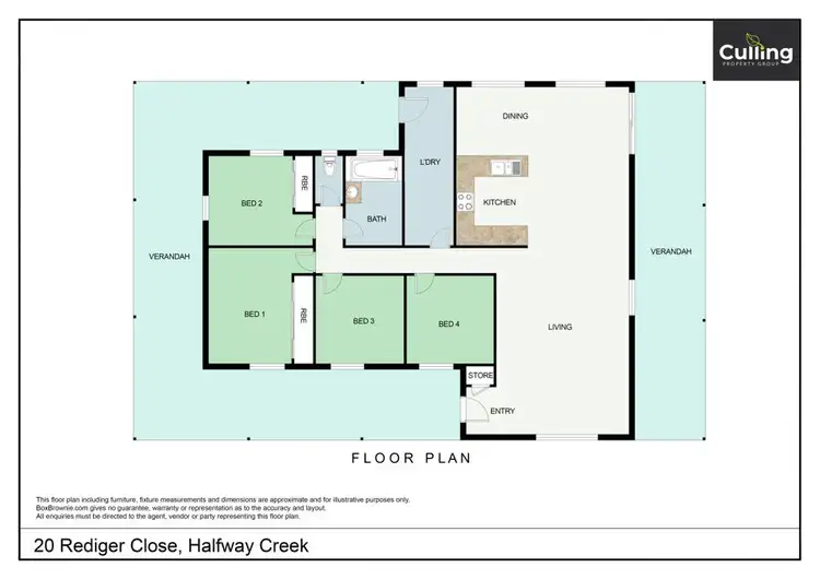 Floorplan of Homely rural property listing, 20 Rediger close, Halfway Creek NSW 2460