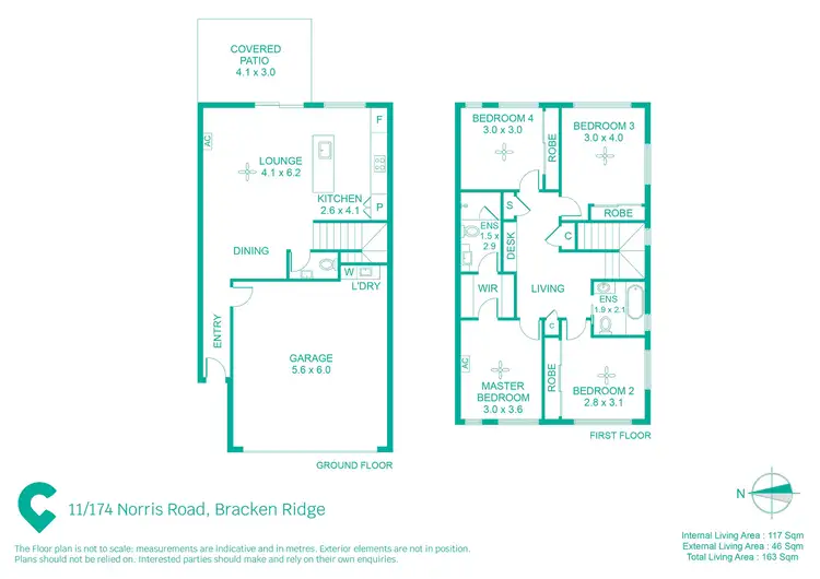 Floorplan of Homely townhouse listing, 11/174 Norris Road, Bracken Ridge QLD 4017