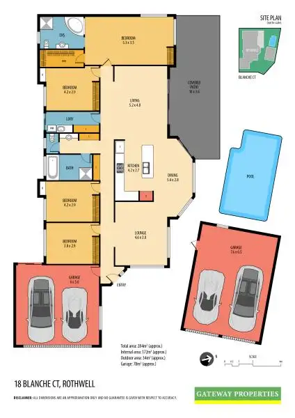 Floorplan of Homely house listing, 18 Blanche Court, Rothwell QLD 4022