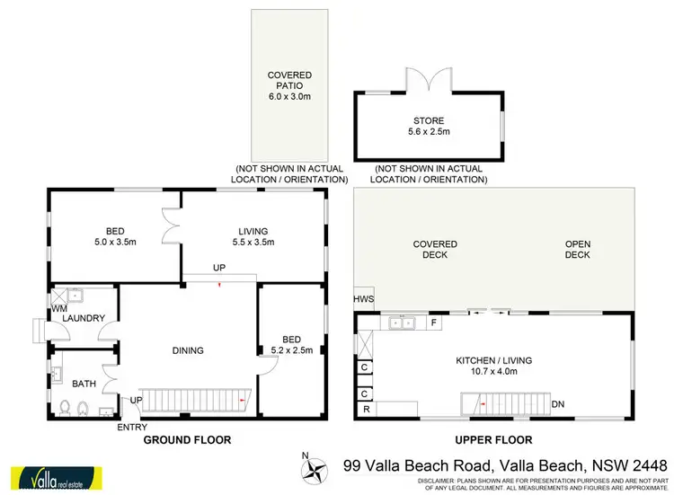 Floorplan of Homely house listing, 99 Valla Beach Road, Valla Beach NSW 2448