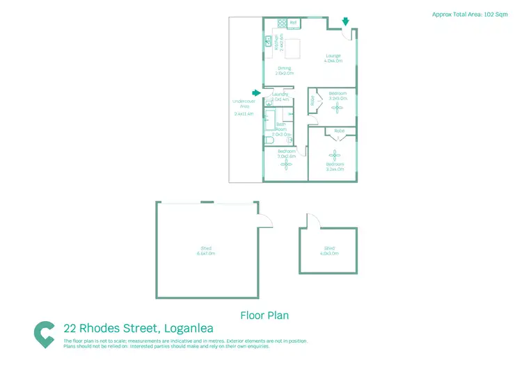 Floorplan of Homely house listing, 22 Rhodes Street, Loganlea QLD 4131