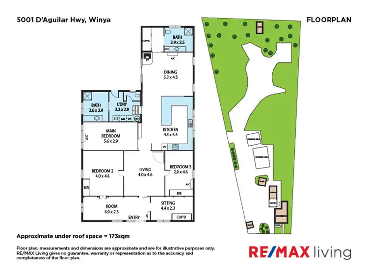 Floorplan of Homely rural property listing, 5001 D'Aguilar Highway, Winya QLD 4515