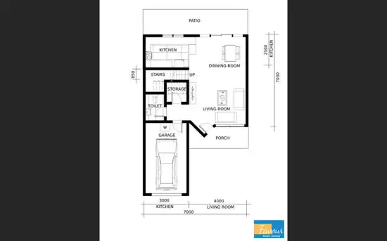 Floorplan of Homely townhouse listing, 104/32 Riverview Road, Nerang QLD 4211