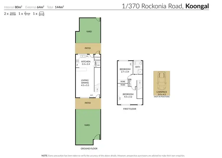 Floorplan of Homely townhouse listing, 13/370 Rockonia Road, Koongal QLD 4701