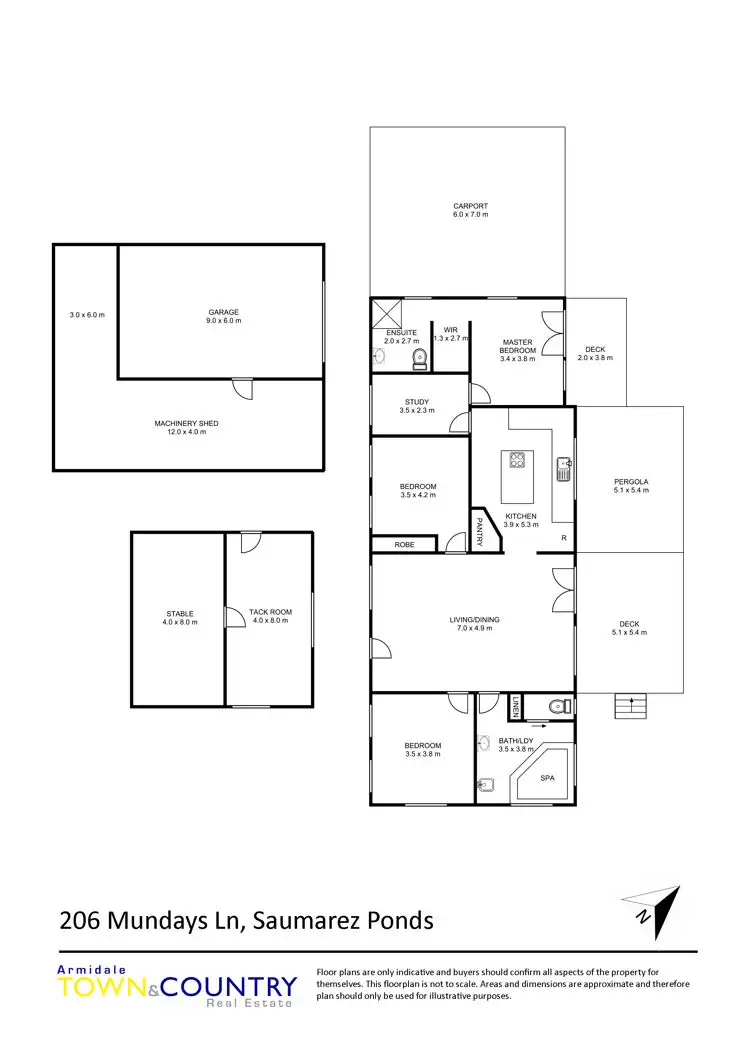 Floorplan of Homely rural property listing, 206 Mundays Lane, Armidale NSW 2350