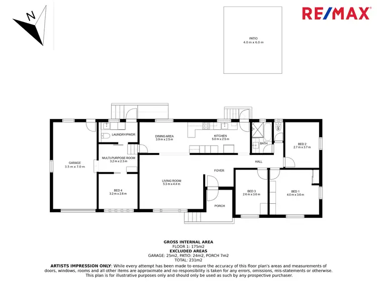 Floorplan of Homely house listing, 1 Norman Avenue, Nambour QLD 4560