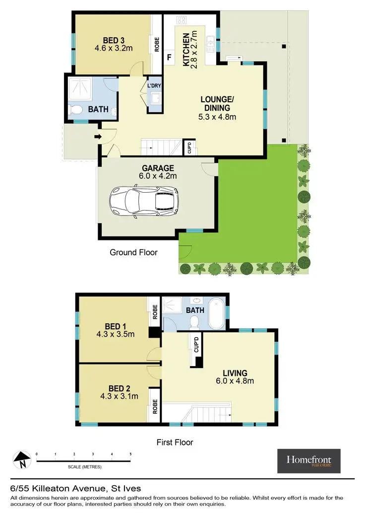 Floorplan of Homely townhouse listing, 6 / 55 Killeaton Street, St Ives NSW 2075