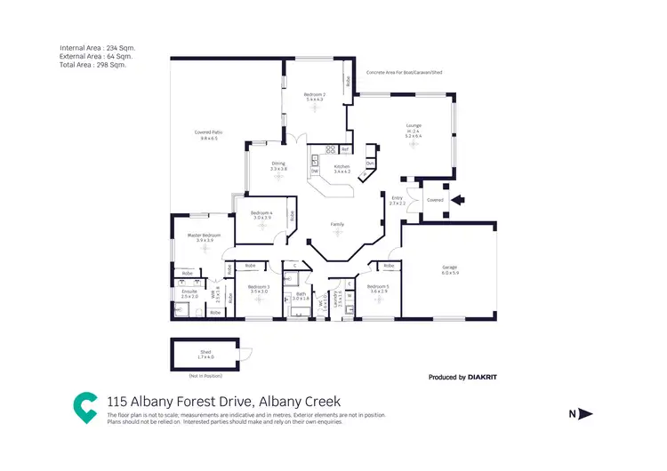 Floorplan of Homely house listing, 115 Albany Forest Drive, Albany Creek QLD 4035