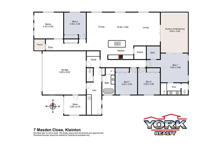 Floorplan of Homely house listing, 7 Madsen Close, Highfields QLD 4352