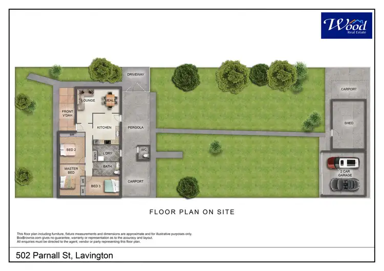 Floorplan of Homely house listing, 502 Parnall St, Lavington NSW 2641