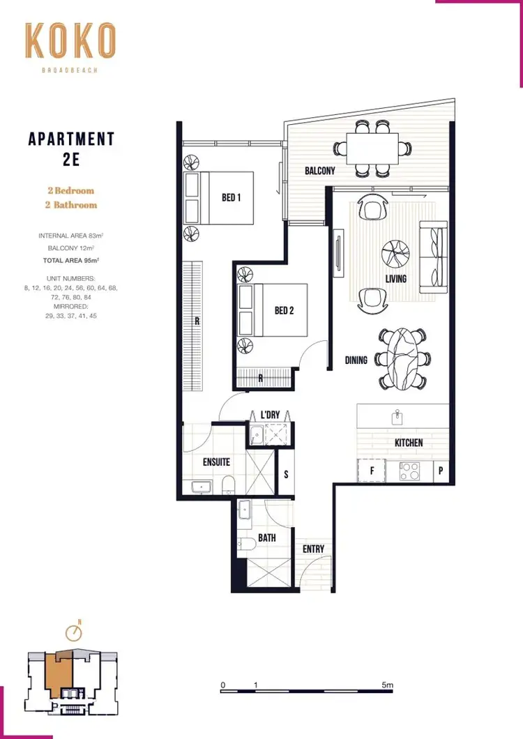 Floorplan of Homely unit listing, 24/12-14 Elizabeth Avenue, Broadbeach QLD 4218