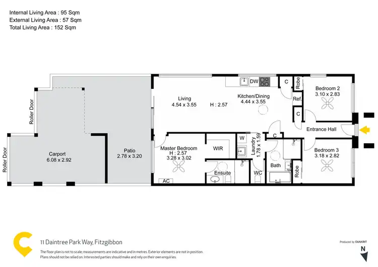 Floorplan of Homely house listing, 11 Daintree Park Way, Fitzgibbon QLD 4018