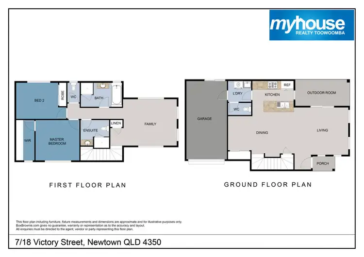 Floorplan of Homely unit listing, 7/18 Victory Street, Newtown QLD 4350