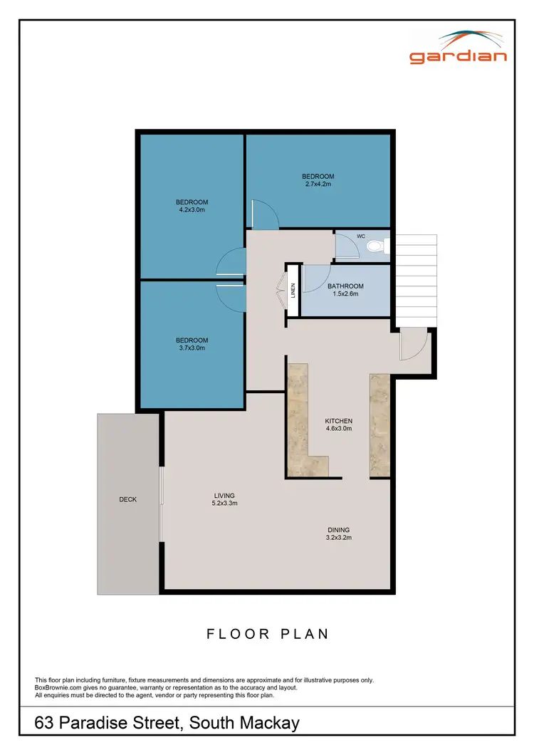 Floorplan of Homely house listing, 63 Paradise Street, South Mackay QLD 4740