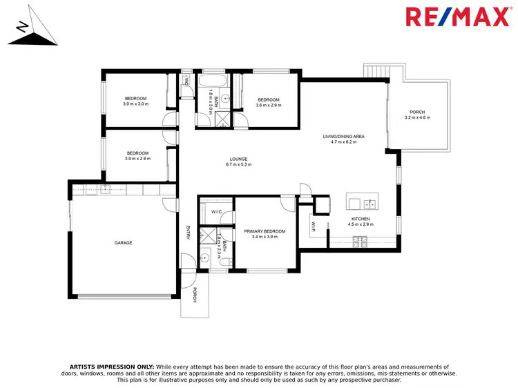 Floorplan of Homely house listing, 6 Elevate Place, Burnside QLD 4560