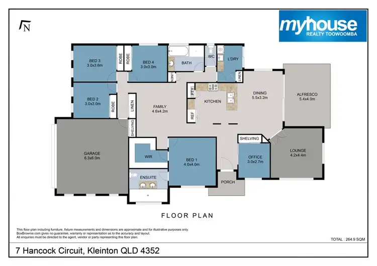 Floorplan of Homely house listing, 7 Hancock Circuit, Kleinton QLD 4352