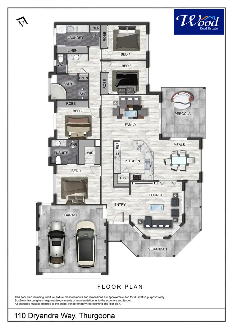 Floorplan of Homely house listing, 110 Dryandra Way, Thurgoona NSW 2640