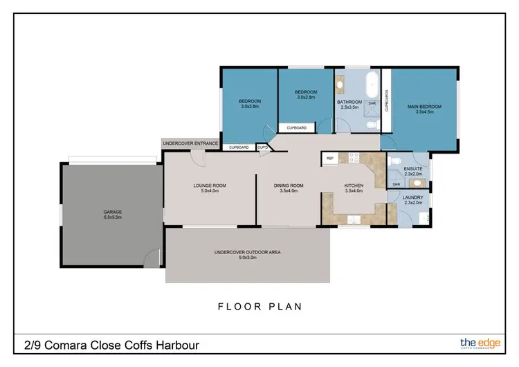 Floorplan of Homely villa listing, 2/9 Comara Close, Coffs Harbour NSW 2450