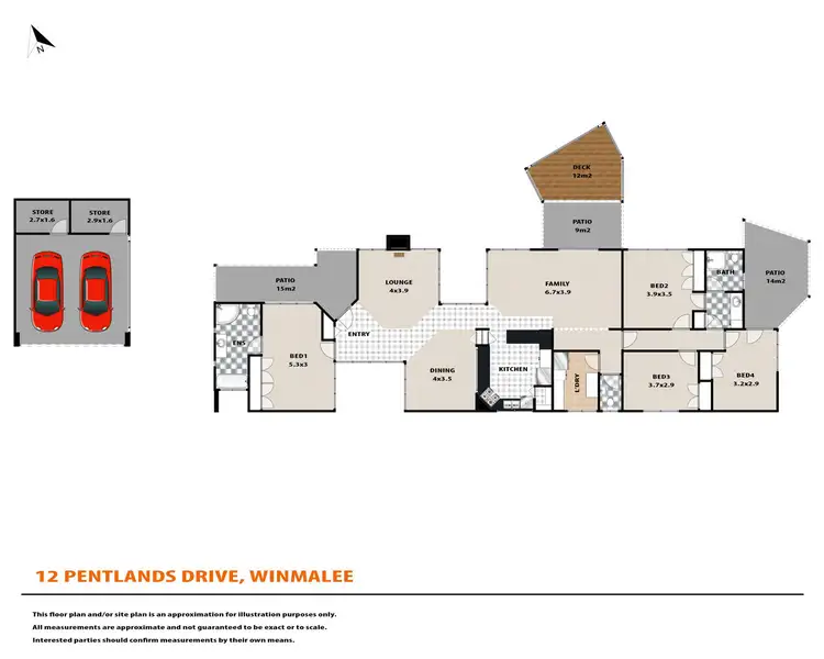 Floorplan of Homely house listing, 12 Pentlands Drive, Winmalee NSW 2777