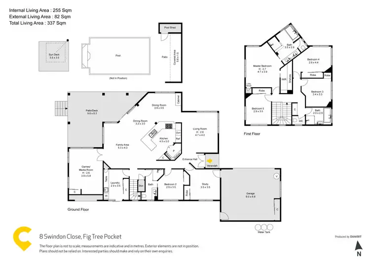 Floorplan of Homely house listing, 8 Swindon Close, Fig Tree Pocket QLD 4069