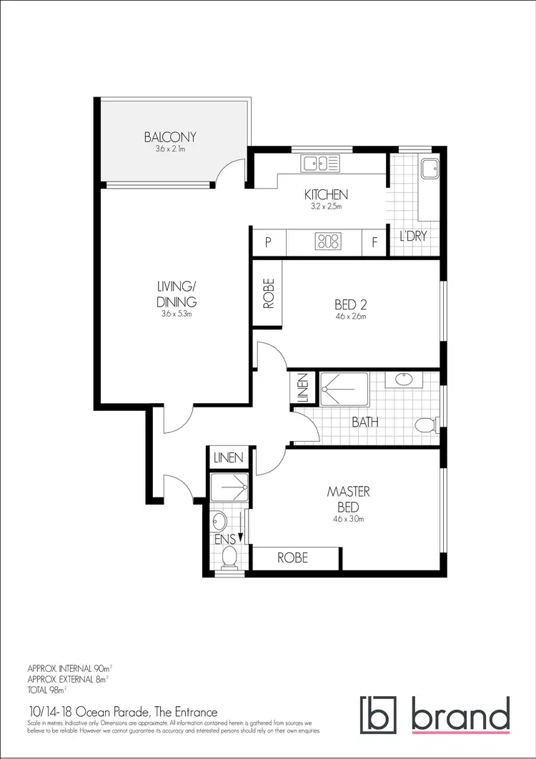 Floorplan of Homely unit listing, 10/14-18 Ocean Parade, The Entrance NSW 2261