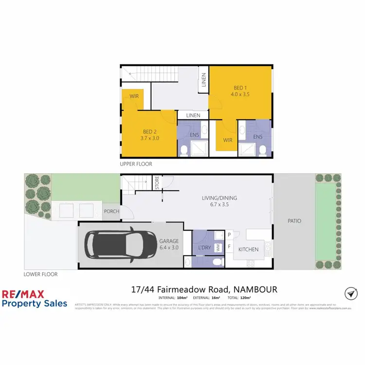 Floorplan of Homely townhouse listing, 17/44 Fairmeadow Road, Nambour QLD 4560