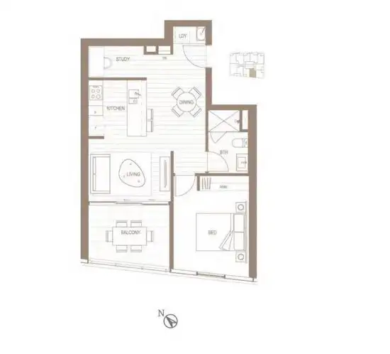 Floorplan of Homely apartment listing, 10811/1 Cordelia Street, South Brisbane QLD 4101