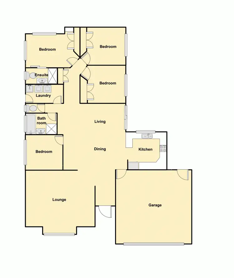 Floorplan of Homely house listing, 56 Cardinal Circuit, Caboolture QLD 4510