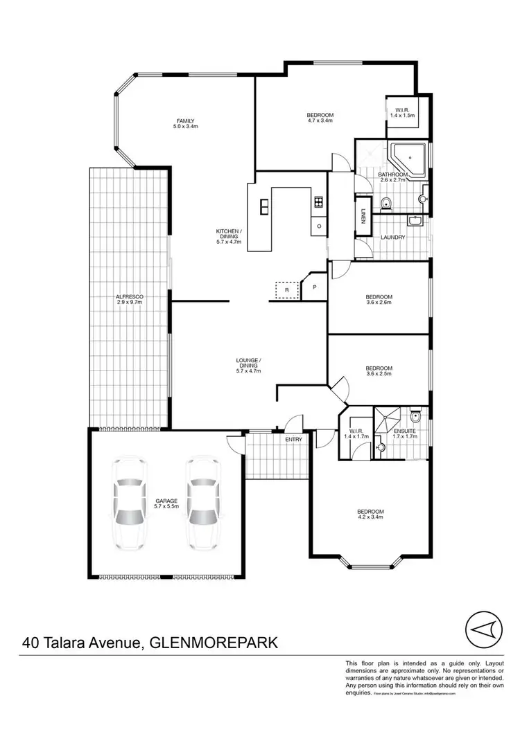 Floorplan of Homely house listing, 40 TALARA AVENUE, Glenmore Park NSW 2745