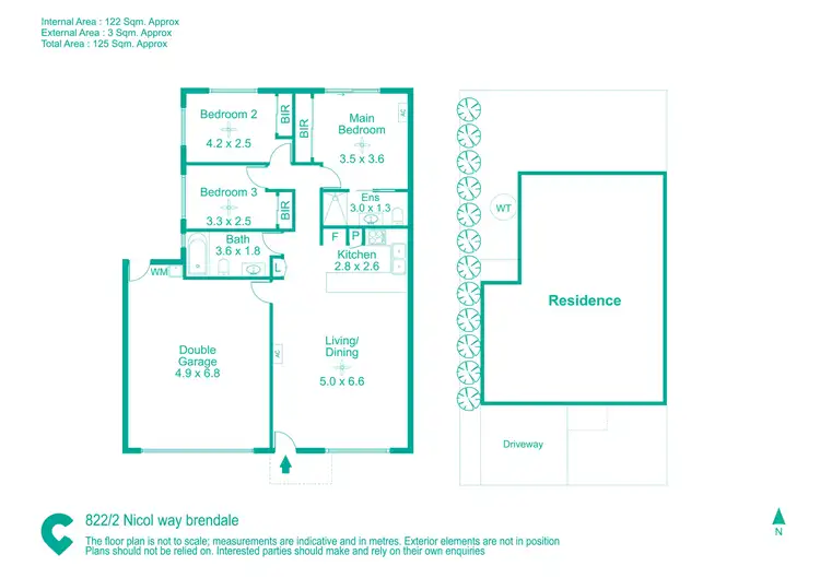 Floorplan of Homely unit listing, 822/2 Nicol Way, Brendale QLD 4500