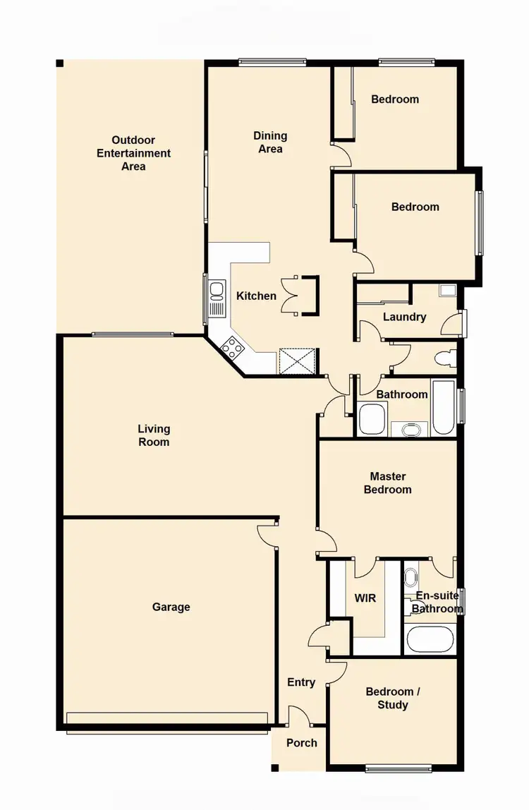 Floorplan of Homely house listing, 3 Monash Place, Fitzgibbon QLD 4018