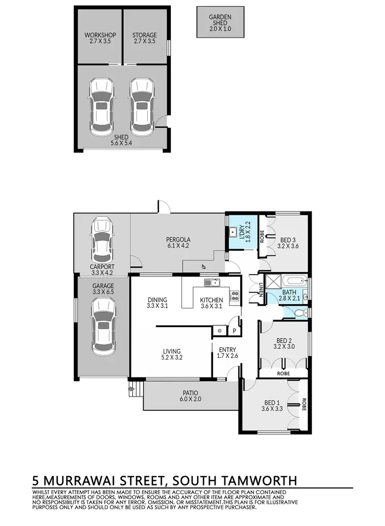 Floorplan of Homely house listing, 5 Murrawai Street, Tamworth NSW 2340