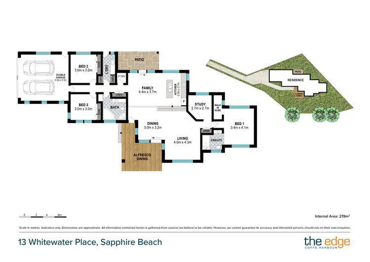 Floorplan of Homely house listing, 13 Whitewater Place, Sapphire Beach NSW 2450