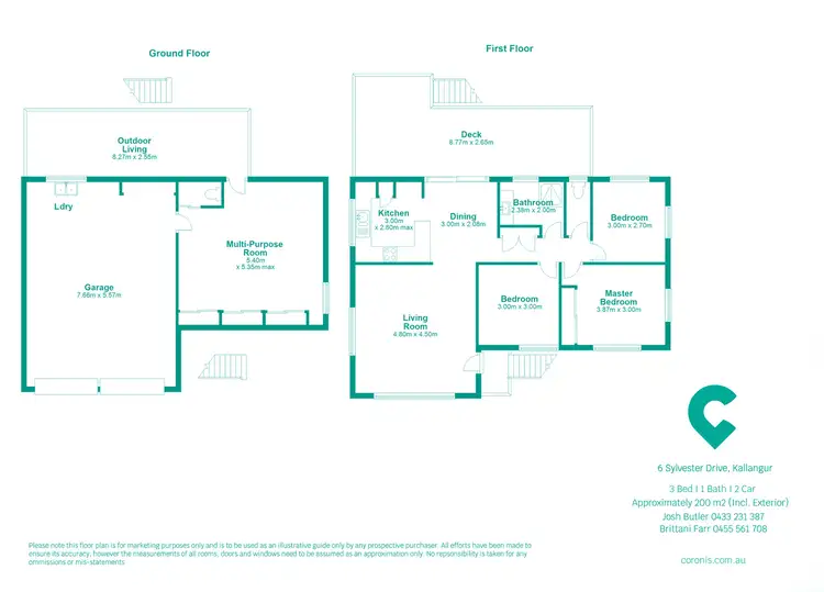 Floorplan of Homely house listing, 6 Sylvester Drive, Kallangur QLD 4503