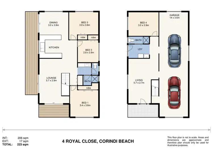 Floorplan of Homely house listing, 4 Royal Close, Corindi Beach NSW 2456
