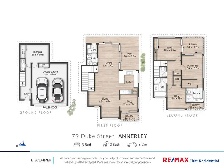 Floorplan of Homely townhouse listing, 79 Duke St, Annerley QLD 4103