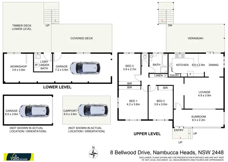 Floorplan of Homely house listing, 8 Bellwood Drive, Nambucca Heads NSW 2448