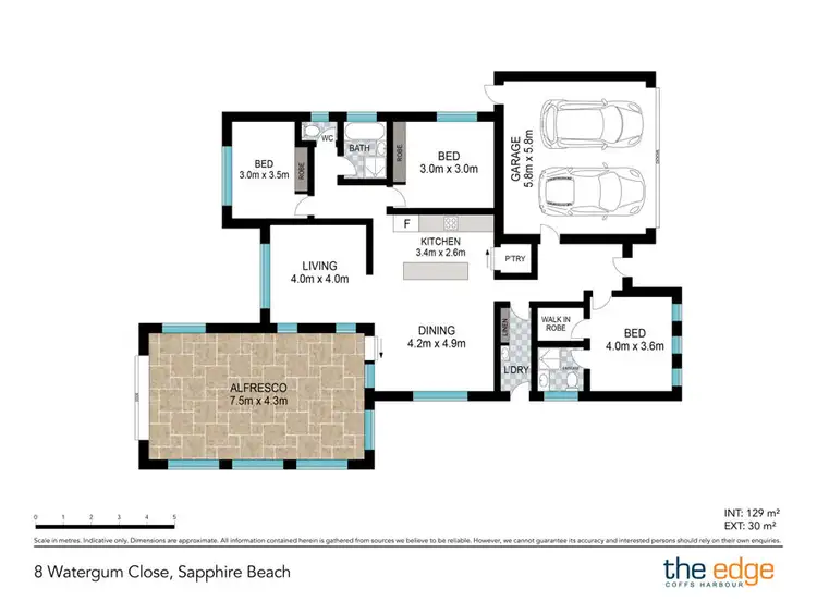 Floorplan of Homely house listing, 8 Watergum Close, Sapphire Beach NSW 2450