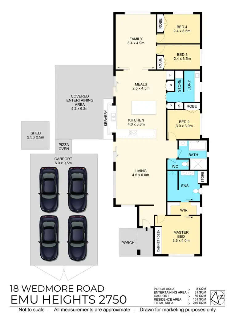 Floorplan of Homely house listing, 18 Wedmore Road, Emu Heights NSW 2750