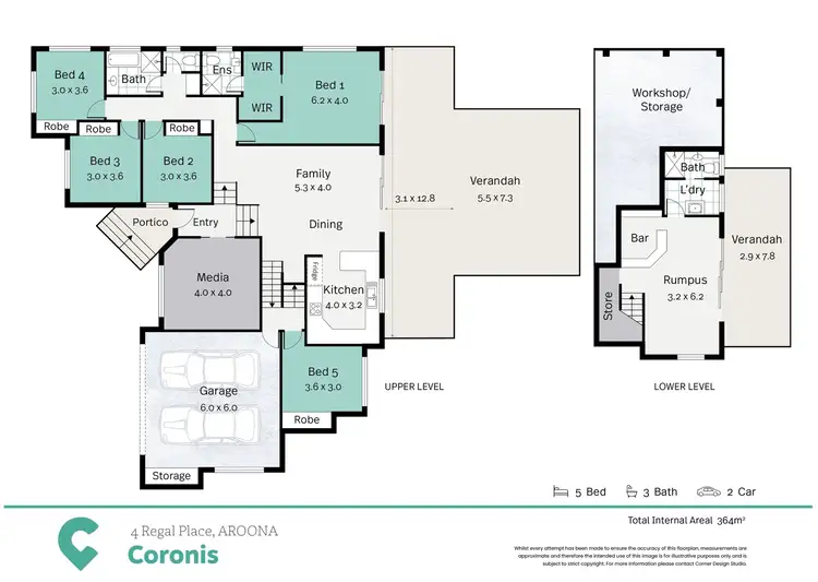 Floorplan of Homely house listing, 4 Regal Place, Aroona QLD 4551