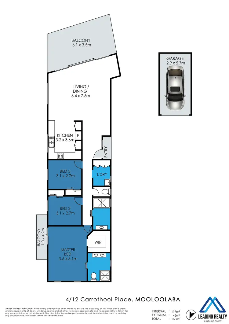 Floorplan of Homely unit listing, 4/12 Carrothool Place, Mooloolaba QLD 4557