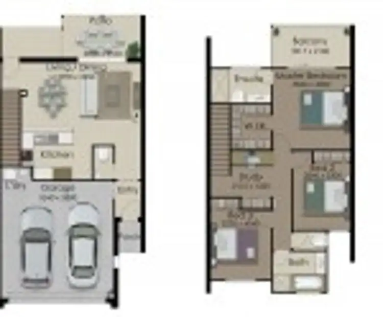 Floorplan of Homely townhouse listing, 12/23 Garden Rd, Coomera QLD 4209